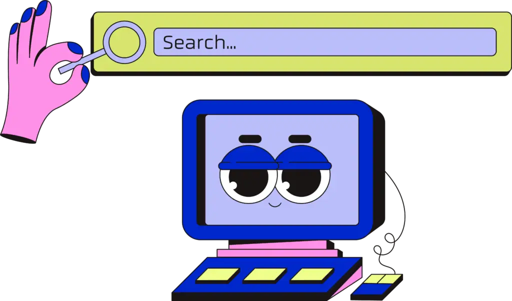 WuBusiness illustration recherche sur Internet